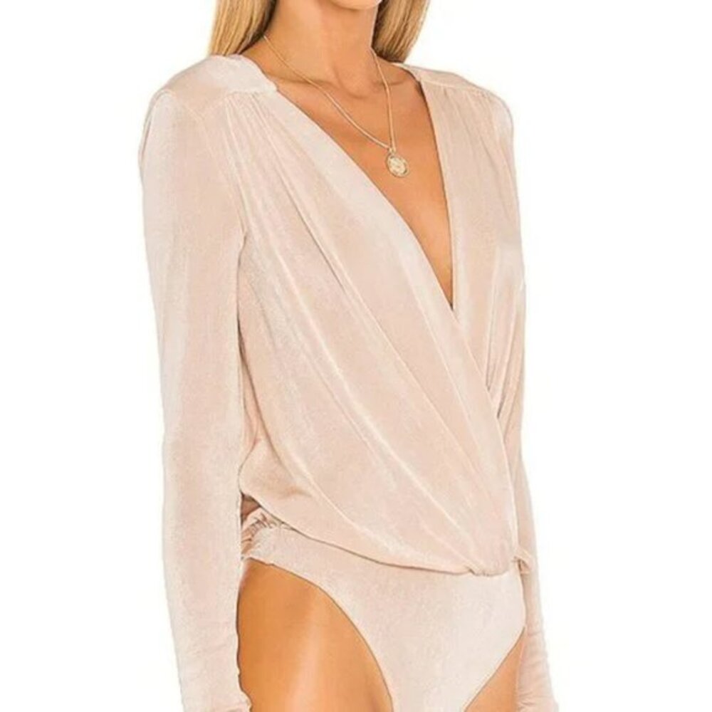 FREE PEOPLE |  Blossom Pearl X Revolve Turnt Bodysuit In Nude LG